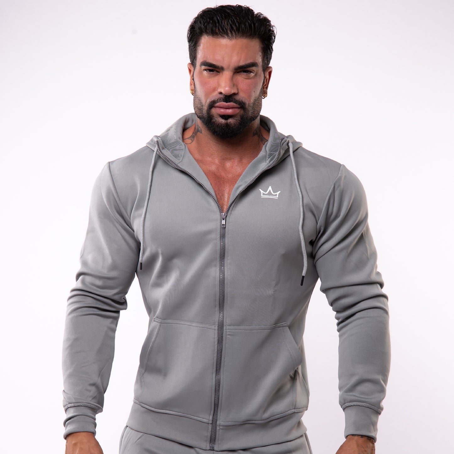 NEO CROWN HOODIE - GREY